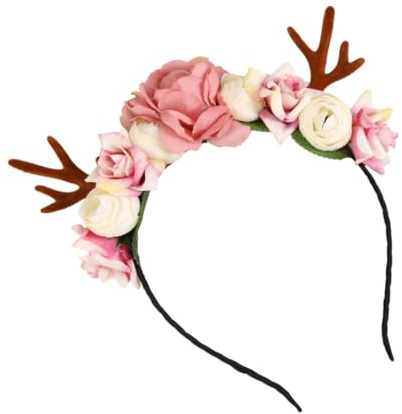 TOYZFRIENDY Serre-tête Noël Garçon Fille Cerf Forme Bandeau Accessoires Cheveux Imitation Cerf Bandeau Noël Garçon Fille