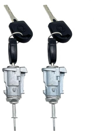 TOOWGM 2 piezas Accesorios de modificación de la clave del núcleo de la cerradura de la puerta Para VW Golf 4 Iv Mk4 Bora Para A6 Para Skoda Fabia Polo 1997-2009 604837167 604837168