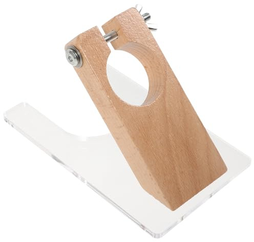 COHEALI Carpet Trimmer Holder Carpet Clipper Holder Tufting Carver Stand Sturdy Wood and Plastic Construction Keeps Blades Level for Hotel and Office Rug Punching