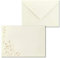 200x Weihnachts-Briefumschläge - DIN C6 - mit Gold-Metallic geprägtem Sternenregen -Farbe: Creme - Nassklebung, 90 g/m² - 114 x 162 mm - Marke: GUSTAV NEUSER
