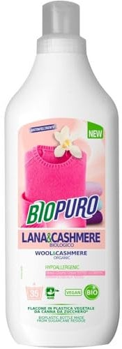 Reinigungsmittel Wolle und Kaschmir Bio Puro - 1 Liter - 35 Waschanlagen