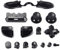 C-FUNN Bouton Complet Set Dpad Joysticks RT/Lt LB/Rb Abxy/Guide Thumbsticks Cap pour Manette Xbox One Elite