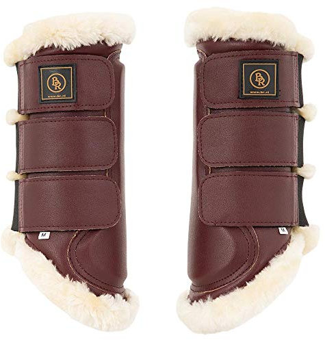 BR Gamaschen Majestic Synthetisches Lammfell (M, Burgundy)