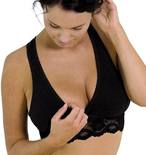 Soutien gorge allaitement cache coeur noir taille XL - Carriwell