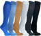 4/6 Paar Laufsocken Kniestrümpfe Stützstrümpfe Reisestrümpfe Damen lange Socken kompressionsstrümpfe Karo Muster 1303 (DE/NL/SE/PL, Numerisch, 39, 42, Regular, Regular, 6 Paar 1256)