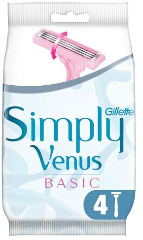 Gillette Venus Simply Venus 5 Rasoirs Jetables à 2 lames pour Femme
