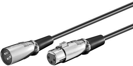 CABLEPELADO Cable XLR Balanceado | Cable Microfono Audio Macho a Hembra | Cable Canon XLR 3 Pin microfono, Altavoz, Grabadora, Equipo de Sonido, Mesa de Mezclas, Sistema PA | 2 Metros
