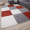 THE RUGS Area Rug – Modern Luxury Shaggy Rug, Multicolour Pattern Carpet, Ultra Soft for Bedroom, Living Room, Kids Room, (160x230 cm, Terra)