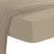 Pizuna 800 Fadenzahl Baumwolle spannbettlaken 170x200-180x200cm Einfach Taupe, 100% Langstapelige Spannbetttuch, Weiche Mako Satin-Webart passt bis zu 40cm Matratzenhöhe (100% Baumwolle bettlaken)