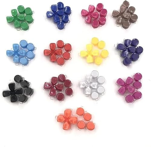 Crystal Buttons ABXY D-Pad Clé de remplacement pour manette de jeu PS5 Vert