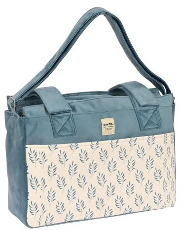 Safta Articulo, Bolso Adaptable A Carrito Accesorios Bebe Leaves Unisex niños, Multicolor, M