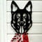 German Shepherd Alsatian Dog Lead Hook Holder Pet Leash Coat Hanger Dog Accessories Collar Wall Storage Dog Portrait Dog Lover Owner Gift New Puppy Pet Birthday Present Dog Ornament