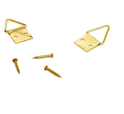 Ceanothe Lot de 6 Attaches triangulaires 10 mm pour 1,5 Kg - Fixation - Accroche - pour Dos Cadre Photo - Tableau - Encadrement - Décoration - Marque Française
