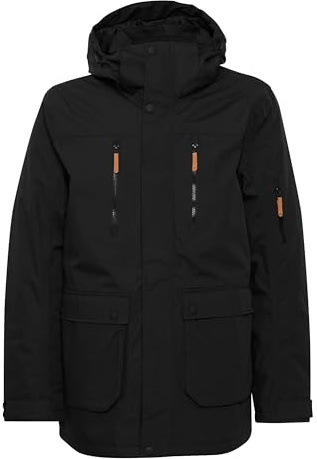 NORTH BEND NBWan Herren Outdoorjacke wasserdicht winddicht atmungsaktiv Funktionsjacke mit Wassersäule 10000mm W-PRO Wetterschutzsystem, Größe:XL, Farbe:Black (1001)