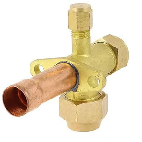 Klimaanlage 1 / 2PT Einlass 3-Wege-Split-Ventil mit geradem Flare-Rohr Leistung