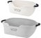 Ctomche 2 Pack Dog Toy Organiser Boxes, Large Woven Storage Basket for Cat, Dog, Pet Toy, Leashes, Blankets
