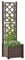 FUDUGEHMIOFWFJJ teichbecken,pflanzkübel XXL,pflanzkübel rechteckig,Pflanzkübel mit Spalier 43x43x142 cm PP MokkaGeeignet für Garten, Terrasse, Schlafzimmer, Wohnzimmer
