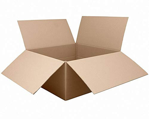 VEPATIM Faltkarton 850x850x(200)-400mm mit variabler Höhe 2-wellig braun