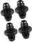 A ABSOPRO 4 Stück AN6 Stecker auf AN6 Stecker Auto Flare Reducer Schlauchfitting Adapter Artikelaustausch