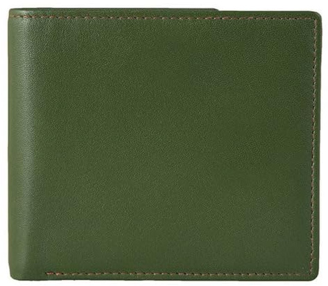 Dents Mens Eden Security Billfold Wallet - Olive/English Tan