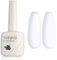 TUTUYU Smalto in gel bianco da 12 ml rimovibile LED coprente per nail art principianti o professionale manicure salone, gel colorato bianco