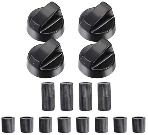 Lot de 4 boutons de commande pour cuisinière de four - Marqué pour la maison et le restaurant