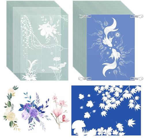 OCCOUMR 32 Stück A5 Cyanotypie Papier, Hochempfindlich Sonnendruckpapier, Sonnendruck-Papier mit Kunststoffwerkzeug und Klammer, Solardruckpapier für Erwachsene Kinder Heimwerken Basteln