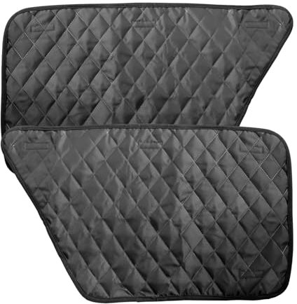 Yitexin 1 Pair Car Door Protector for Dogs, Waterproof & Anti-Slip Pet Door Covers, Black Vehicle Dog Car Window Protector Scratch Guard Accessories from Scratching (Oxford & PP)