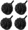 4 Pack éponges de bain en luffa, Fleurs de Bain Pour Femmes Hommes Exfolier La Peau Nettoyer La Peau Apaisante