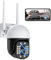 Camcamp 4MP HD Dual-Lens Outdoor Überwachungskamera, 360° Auto-Tracking, 10x Zoom & Farbnachtsicht, IP66 Wetterfest, 2-Wege-Audio, Bewegungsalarm