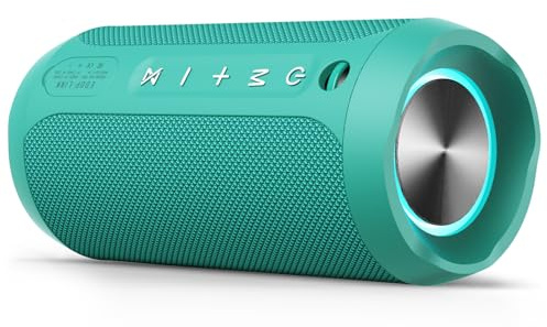 EDUPLINK Bluetooth Speaker, Portable Wireless Speakers, Waterproof IPX7 Speaker, TWS Pairing Stereo, Long Playtime for Home, Travel, Teal
