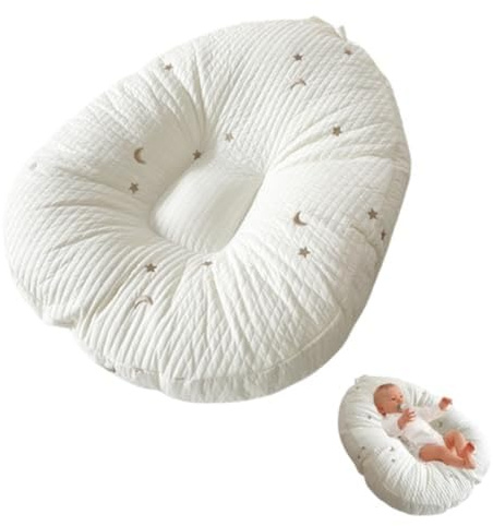 Hardware Tribe Ergonomic Detachable Nursing Pillow-Anti-Reflux & Spit-Up Prevention for Newborns, Bottle/Breastfeeding Support,Antibacterial & Breathable,Baby's Comfort, Mom's Peace of Mind.
