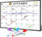Smart Panda magnetisches Whiteboard und Kühlschrank-Kalender - ideal, um organisiert zu Sein - Ideal für Monatsplanungen, Veranstaltungseinträge und Ferienpläne - in spanischer Sprache