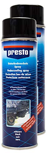 Presto 2X 306017 UNTERBODENSCHUTZ Bitumen VERSIEGELUNG SCHWARZ 500 ml