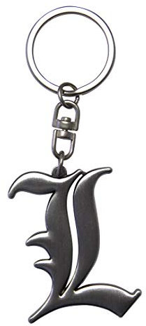 ABYstyle - DEATH NOTE - Porte-clés 3D L Symbole, Argenté