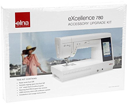 Elna Accessory/Zubehör Upgrade Kit für eXellence 780 Nähfüße für Patchwork- und Quilten