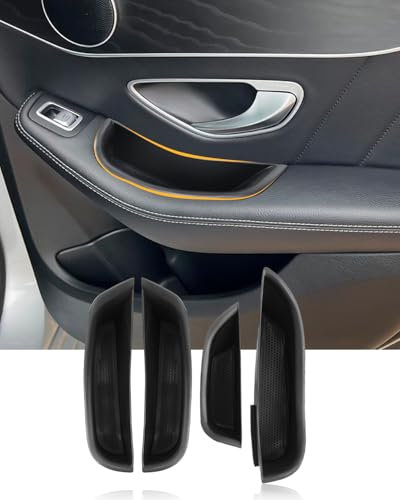 LFOTPP Kompatibel mit Mercede-s C-Klasse W205 / GLC X253 SUV 2016-2022 Auto Türgriff Armlehne Aufbewahrungsbox Container 4 Stück
