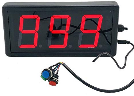 BTBSIGN LED Lap Counter Up/Down Digital Counter with Buttons and Remote 3inch High