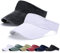 Visor Cap - Baseball Kappe Visor Pferdeschwanz Cap Washed Outdoor Basecap Vintage Damen Baseballmütze Sonnenvisor Golf Tennis Freizeit Sommer Unisex Herren (Schwarz+White-A)