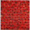 Glasmosaik Mosaikfliese rot Resin dunkelrot BAD WC Küchenfliese WAND Fliesenspiegel - MOS92-0904