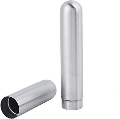 Humidor verdickte Edelstahl Zigarre Inhaber Humidor Herren Zigarettenetui Single Tube Travel Carry Case