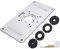 Router Tisch Einsatzplatte Aluminiumlegierung Holz Router Trimmer Graviermaschine Flip Board mit 4 Ringen für Holzbearbeitungsbänke Flip Spanplatte