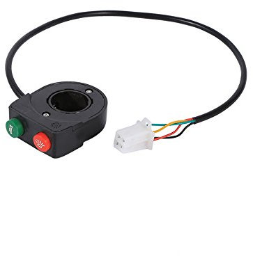 Pulsadores piton moto, botón arranque moto, control de luz de motocicleta de 12 V, interruptor de señal de de motocicleta para la mayoría de motocicletas y bicicletas eléctricas