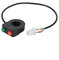 Pulsadores piton moto, botón arranque moto, control de luz de motocicleta de 12 V, interruptor de señal de de motocicleta para la mayoría de motocicletas y bicicletas eléctricas