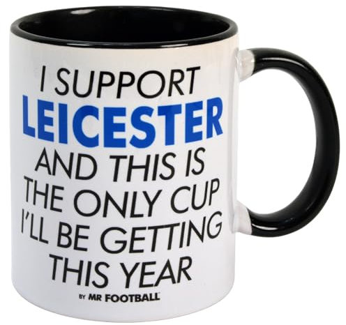 Bomblighters I Support Leicester City and This is only Cup Football Mug - Merchandise Gift for Fan, Ceramic, 250ml