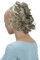 CAISHA Haarteil Haargummi Lena Hochsteckfrisuren Brautfrisuren Voluminös Gelockt Unordentlich Dutt Kunstfaser DM17cm Naturblond Gesträhnt G25L