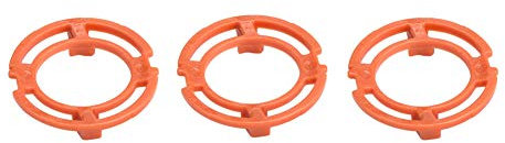 Tyenaza 3 STÜCKE Sicherungsringe Philips 9000, Sicherungsring Halteplattenhalter Klingenhalteringe für Philips Norelco Serie 7000 9000 RQ12 Modelle Orange
