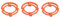 Tyenaza 3 STÜCKE Sicherungsringe Philips 9000, Sicherungsring Halteplattenhalter Klingenhalteringe für Philips Norelco Serie 7000 9000 RQ12 Modelle Orange