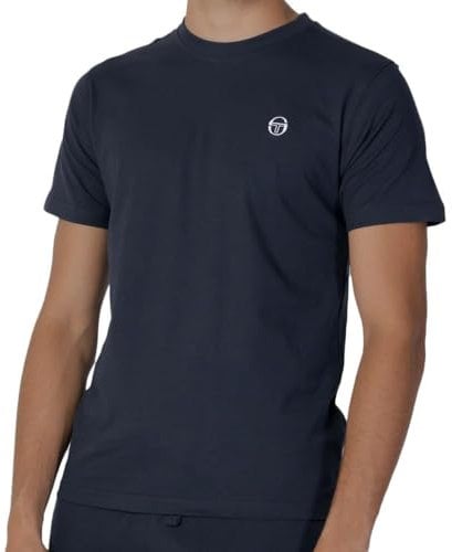Sergio Tacchini Iconic Herren-T-Shirt, Marineblau, marine, XL
