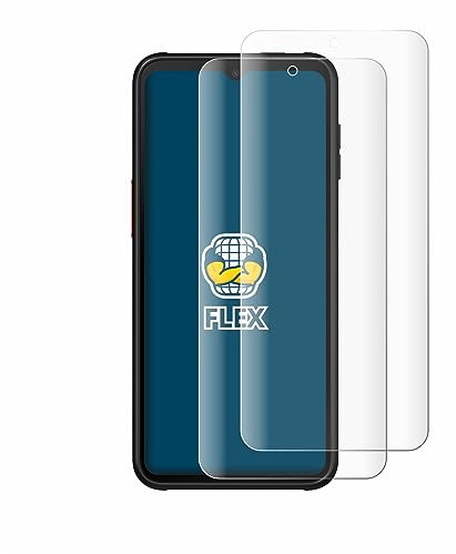 BROTECT 2 Stück Full-Cover Schutzfolie für Samsung Galaxy Xcover 6 Pro Full-Screen Displayschutz-Folie [3D Curved, Anti-Fingerprint, Kristall-Klar]